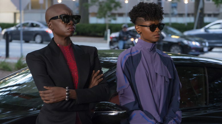 Letitia Wright and Danai Gurira in Black Panther: Wakanda Forever
