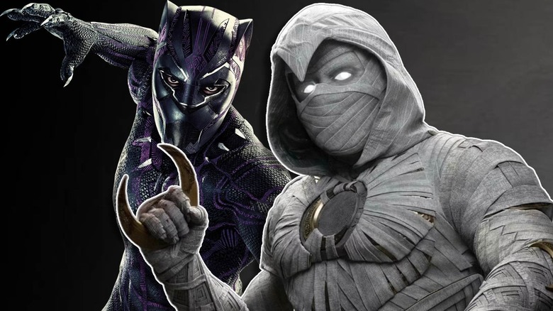 Black Panther next to Moon Knight