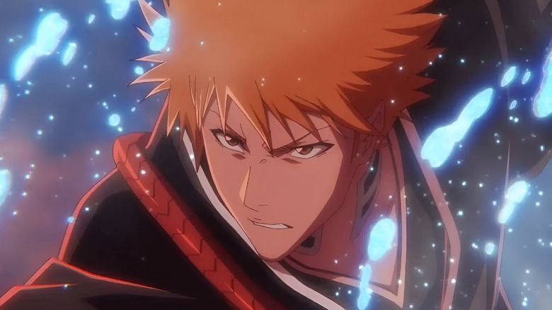 Ichigo Kurosaki fighting his enemies in Bleach