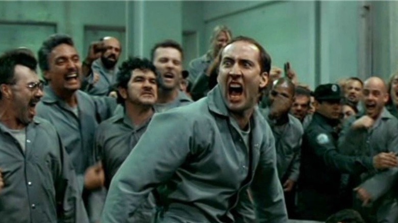 Nicolas Cage screaming in Face/Off
