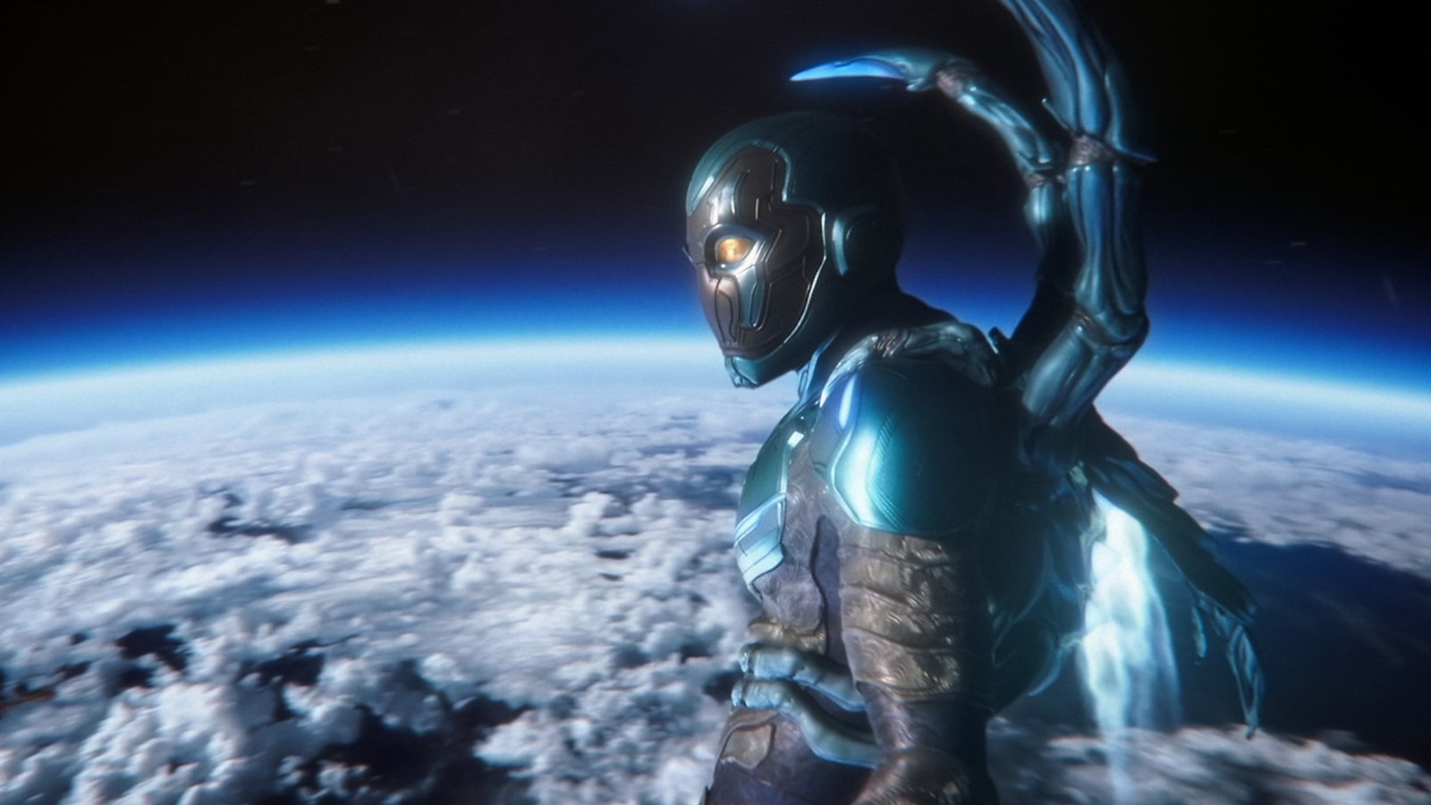 Watch DC's 'Blue Beetle' blast into space in epic 1st…