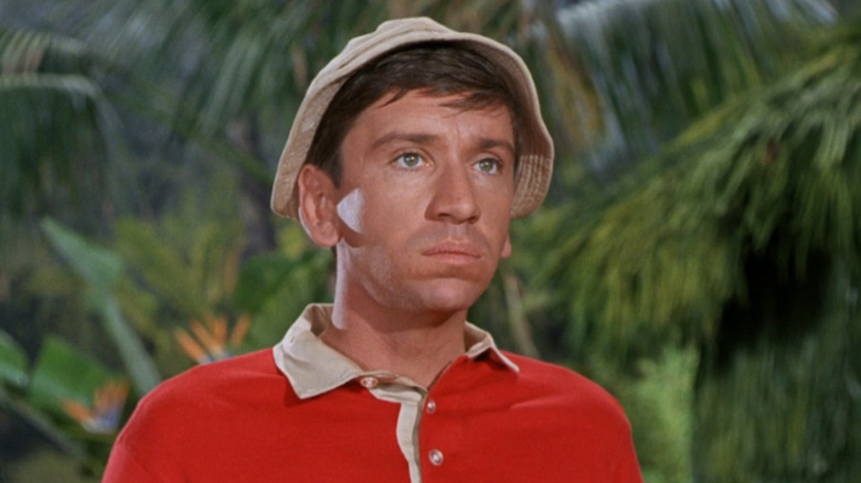 Bob Denver's Gilligan sighs in closeup in Gilligan's Island