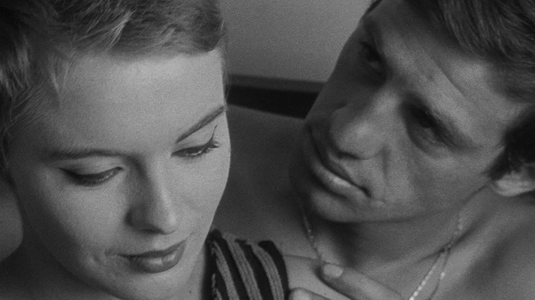 Patricia being touched by Michel in Breathless