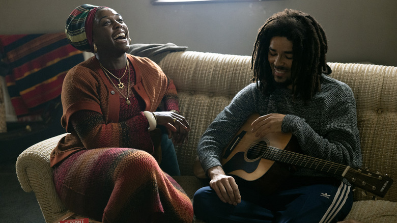 Lashana Lynch and Kingsley Ben-Adir in Bob Marley One Love