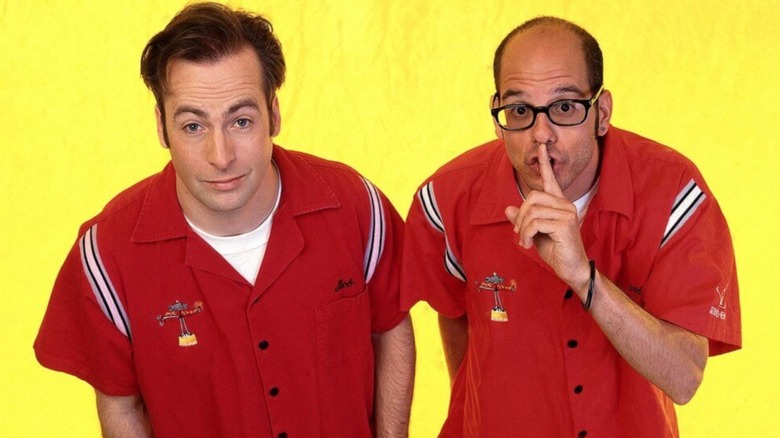 Bob Odenkirk and David Cross on promo poster for Mr. Show With Bob and David