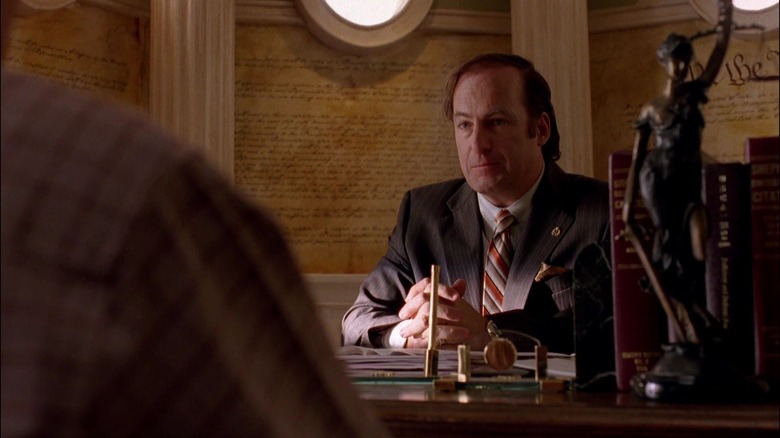 breaking bad saul at table