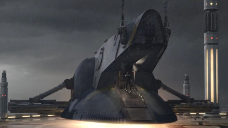 Jango Fett's Slave I in Attack of the Clones