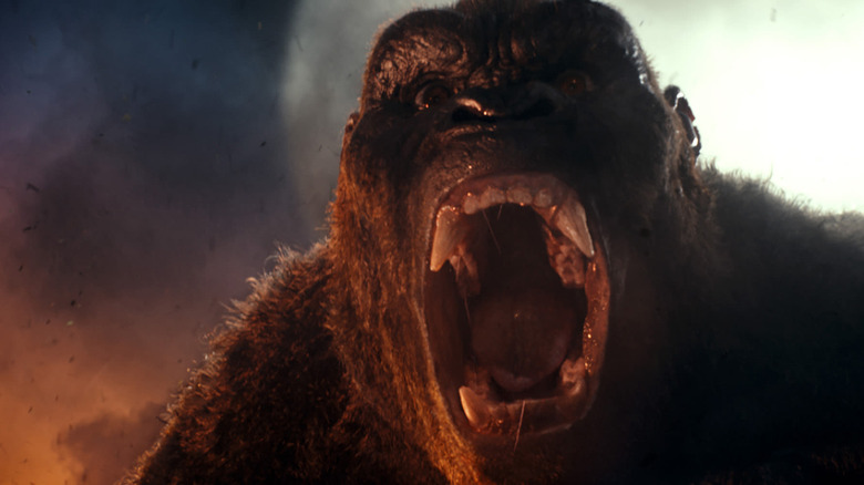 Kong roaring in Kong: Skull Island