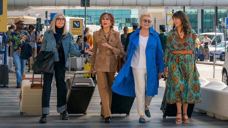 Diane Keaton, Jane Fonda, Candice Bergen and Marty Steenburgen