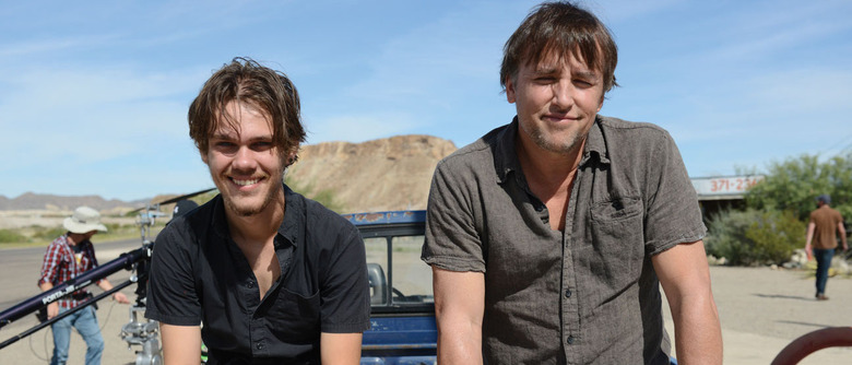 Boyhood BTS - Richard Linklater and Ellar Coltrane