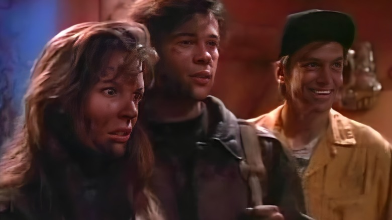 Rick, Miranda, and Anin stand next to each other "Freddy nightmares"