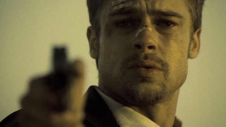 Brad Pitt and Morgan Freeman in Seven