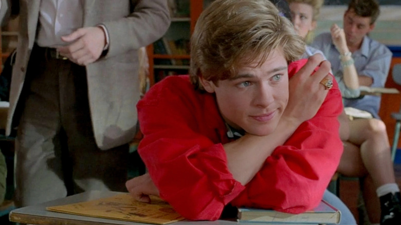 Brad Pitt launches a closer look at a red shirt such as Dwit Ingal in the cutting category