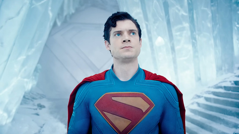 Superman (2025), Superman looking around his ice lair