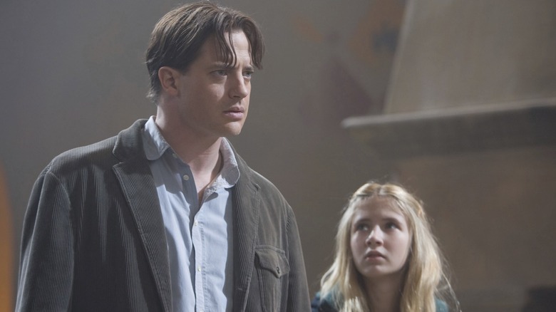 Brendan Fraser and Eliza Bennett in Inkheart