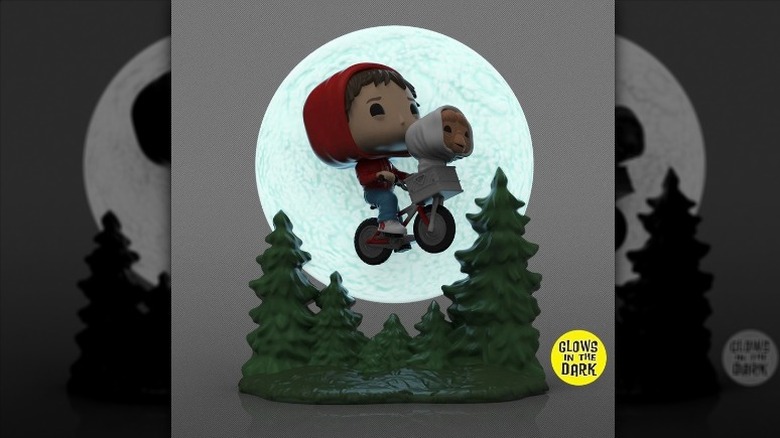 E.T. the Extra-Terrestrial Funko Pop figure, glowing in the dark