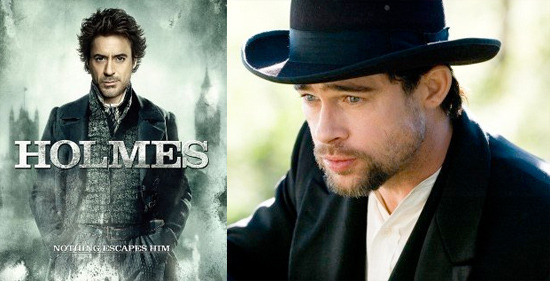 brad pitt sherlock holmes