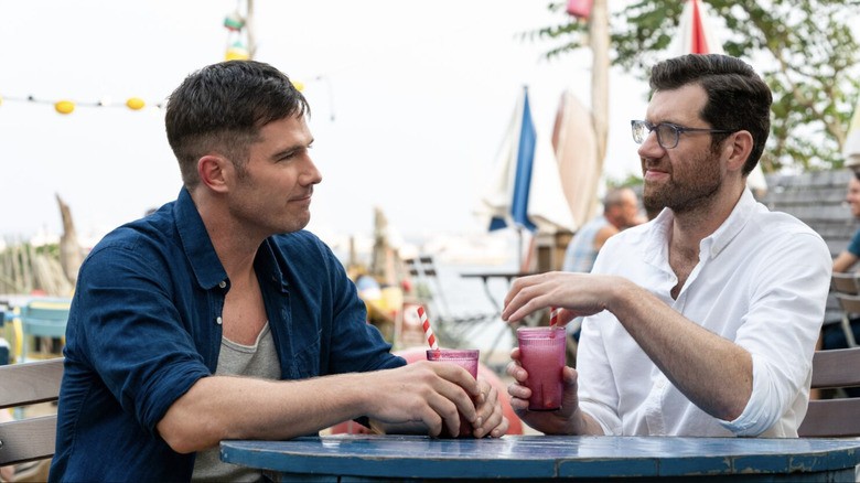 Luke Macfarlane and Billy Eichner in Bros