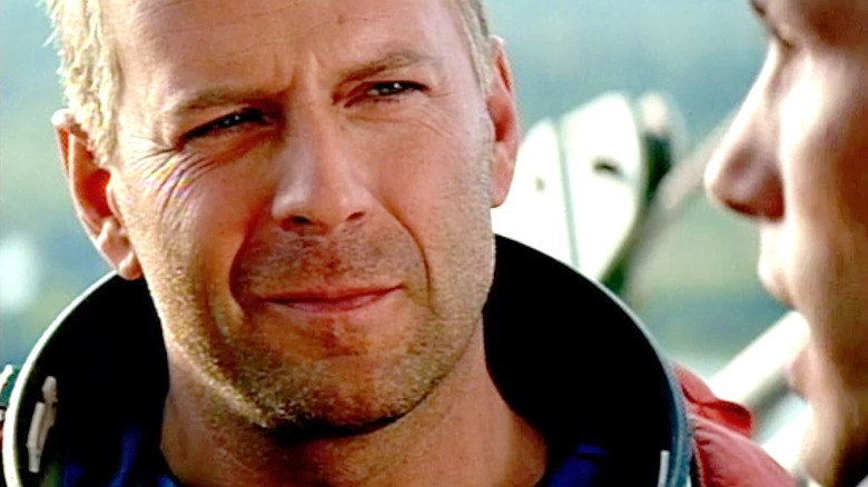 Harry Stamper smiles at Armageddon