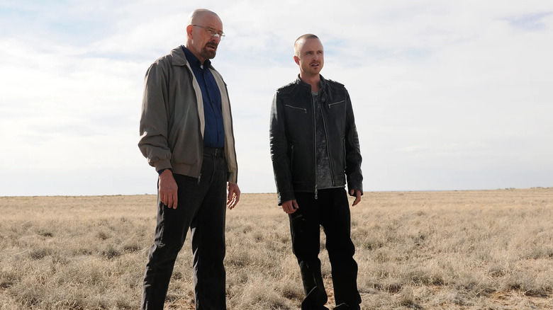 Breaking Bad, Walt and Jesse, Bryan Cranston and Aaron Paul