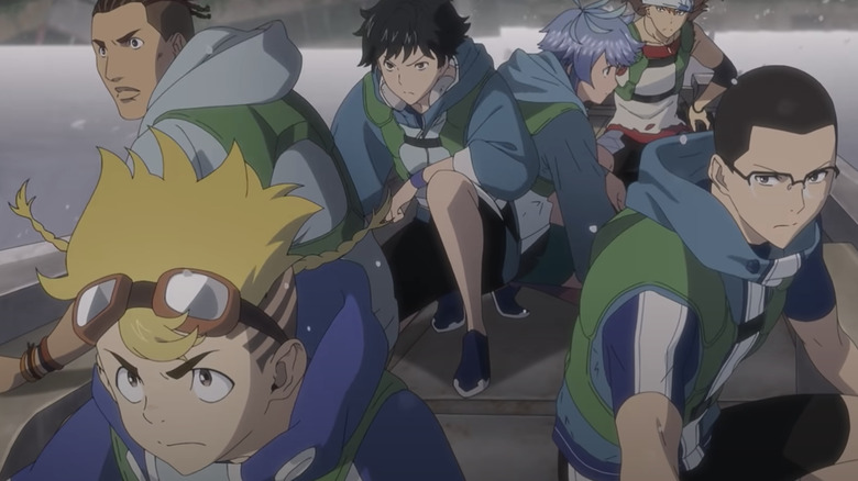 Hibiki and his battle team in Bubble