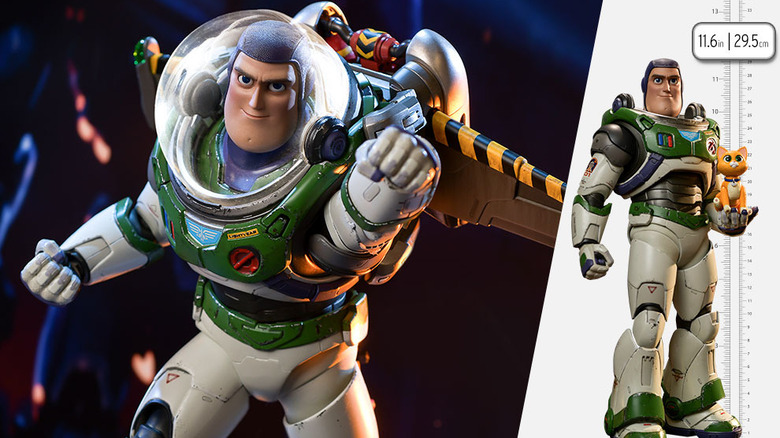The Buzz Lightyear figure of Lightyear
