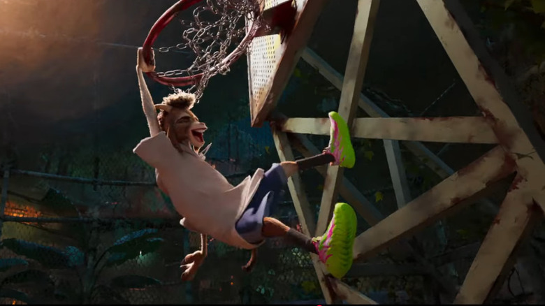 Will dunks like a champ in Goat