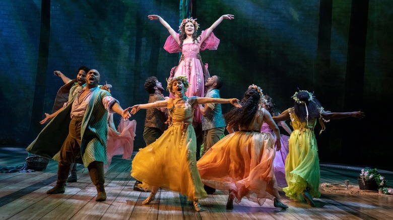 Phillipa Soo (center) and company in Lincoln Center Theater'sCamelot