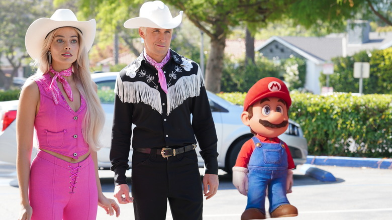 Barbie, Ken and Mario 