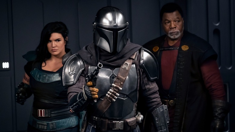 Mandalorian Cara Dune and Greef Karga 