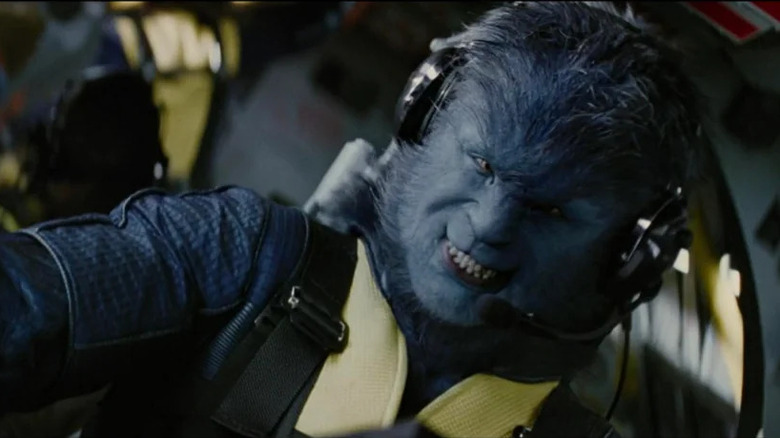 Beast (Nicholas Hoult) flying a jet in X-Men: First Class
