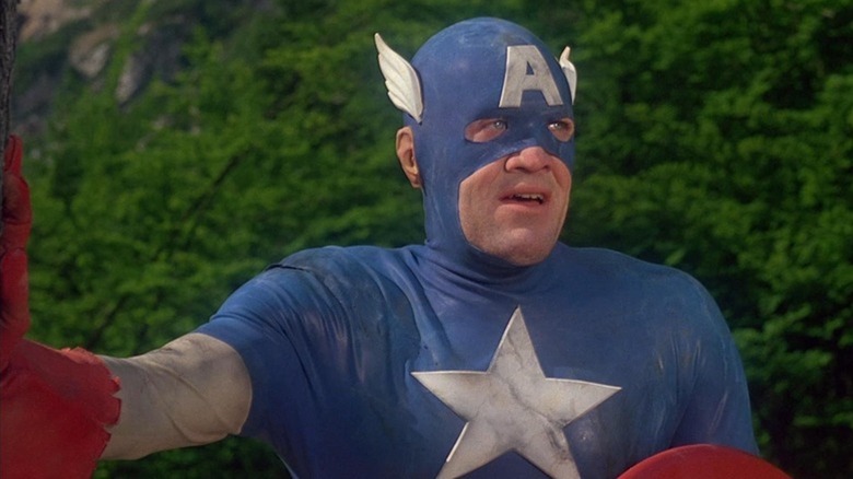 Matt Salinger looks rough as Steve Rogers in Captain America