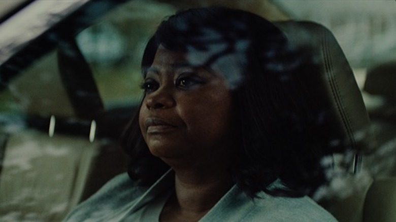 Octavia Spencer as a Harriet Wilson driving car in Luce