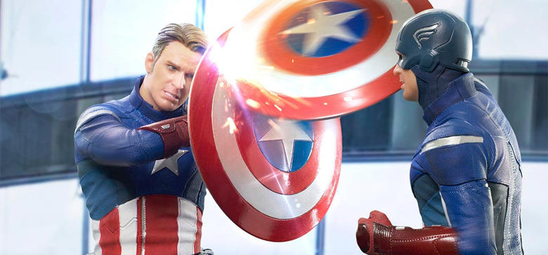 Avengers: Endgame - Captain America vs Captain America Statues