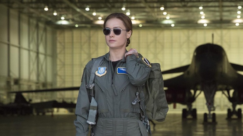 Brie Larson as Carol Danvers in Captain Marvel