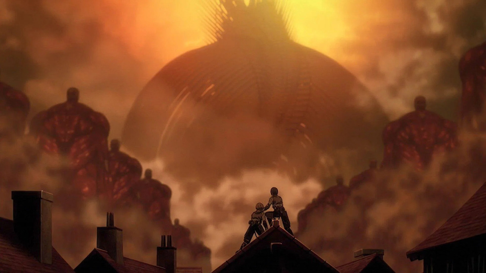 Godzilla Earth size comparisin to Eren Founding Titan and Ymir