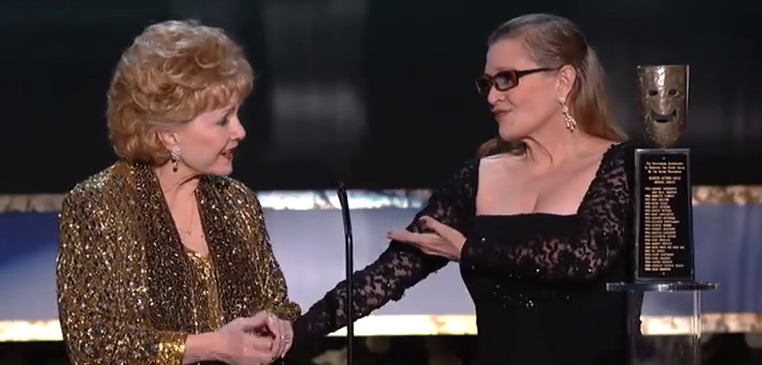 Carrie Fisher Tribute to Debbie Reynolds