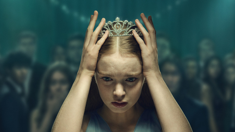 Carrie puts on a crown on the poster for Carrie (2026)