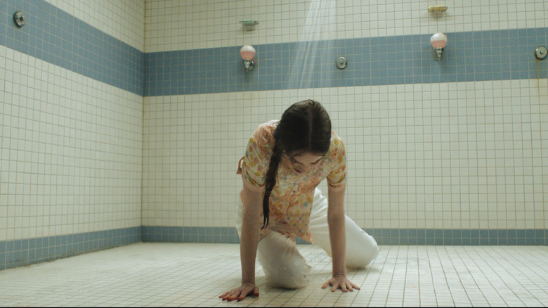 Carrie in the shower in Carrie (2026)