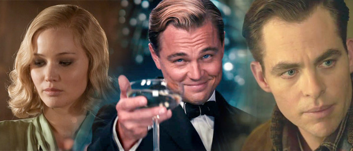 Jennifer Lawrence, Chris Pine and Leonardo DiCaprio