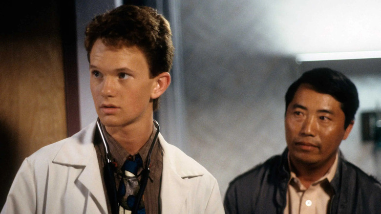 Neil Patrick Harris wearing stethoscope Doogie Howser, M.D.