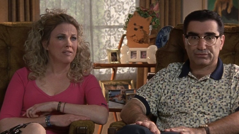 Cookie en Gerry Fleck tijdens een biechtstoel in Best in Show