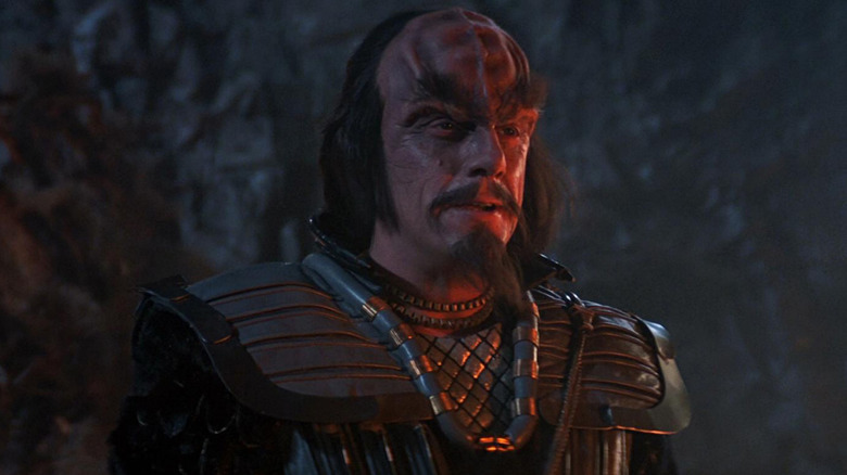Christopher Lloyd looks menacing as Commander Kruge in Star Trek III: The Search for Spock
