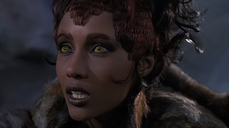 A close-up shot of Iman as Martia in Star Trek: VI: The Undiscovered Country