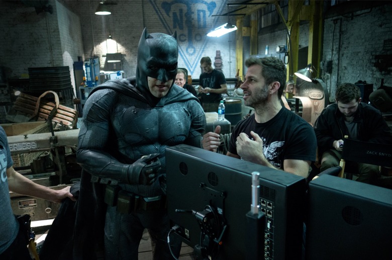 Zack Snyder behind the scenes of Batman V Superman