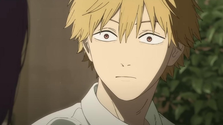 Denji looking alarmed in Chainsaw Man - The Movie: Reze Arc