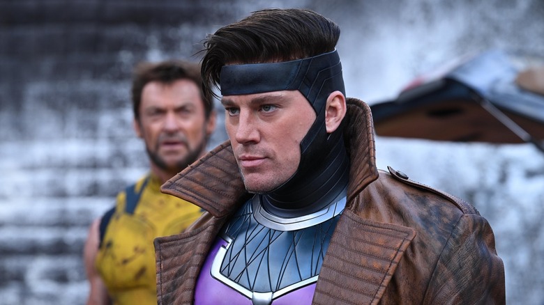 Channing Tatum as Gambit getting ready for the final battle in Deadpool & Wolverine