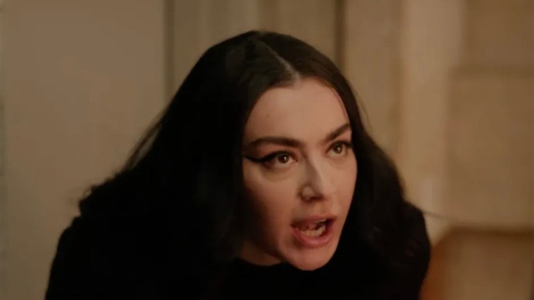 Charli XCX channeling her rage in an episode of Overcompensating