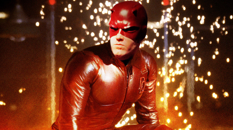 Ben Affleck in his Daredevil costume