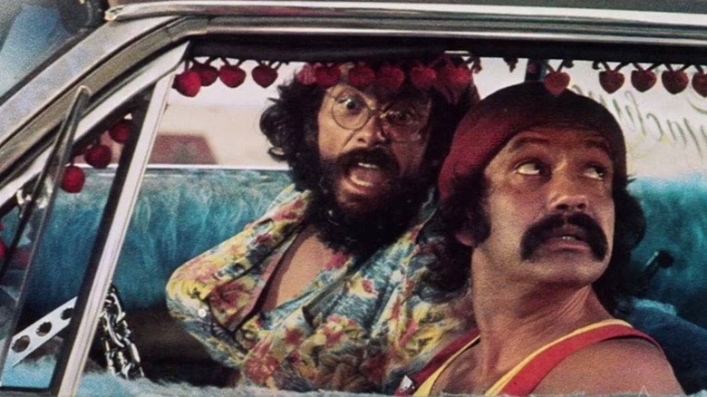 Tommy Chong and Cheech Marin in Up In Smoke